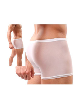 Boxer de Tul y Microfibra Blanco Pasionel