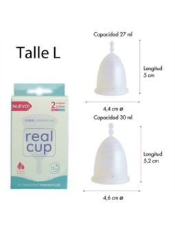 Kit de copas menstruales Large