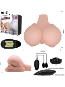 Vagina y ano con pies y vibracion cyber skin