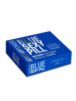 Capsulas Vigorizantes Masculinas Blue Sexy Pill x4