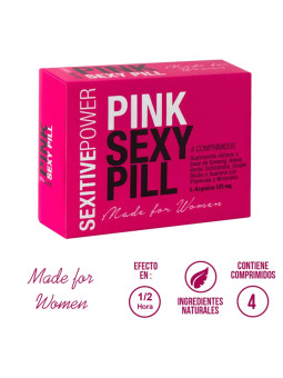 Capsulas Vigorizantes Femeninas Pink Sexy Pill x4