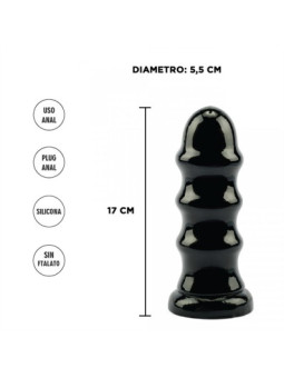 Plug Ripley Negro XXL 17 x 5,5cm